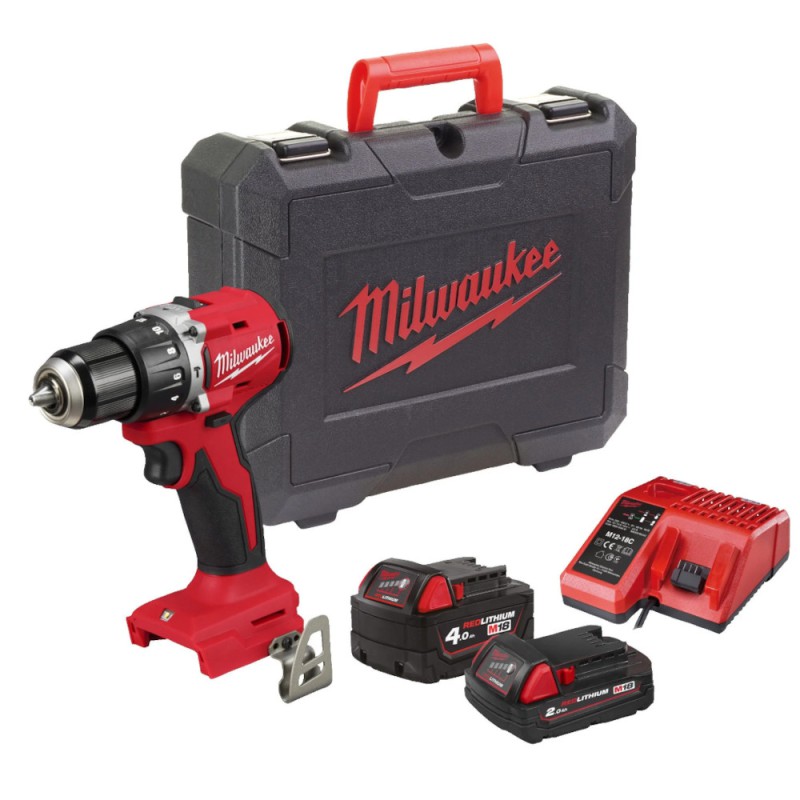 Wiertarko-wkrętarka z udarem Milwaukee M18 BLPDRC-422C 2 x akumulator
