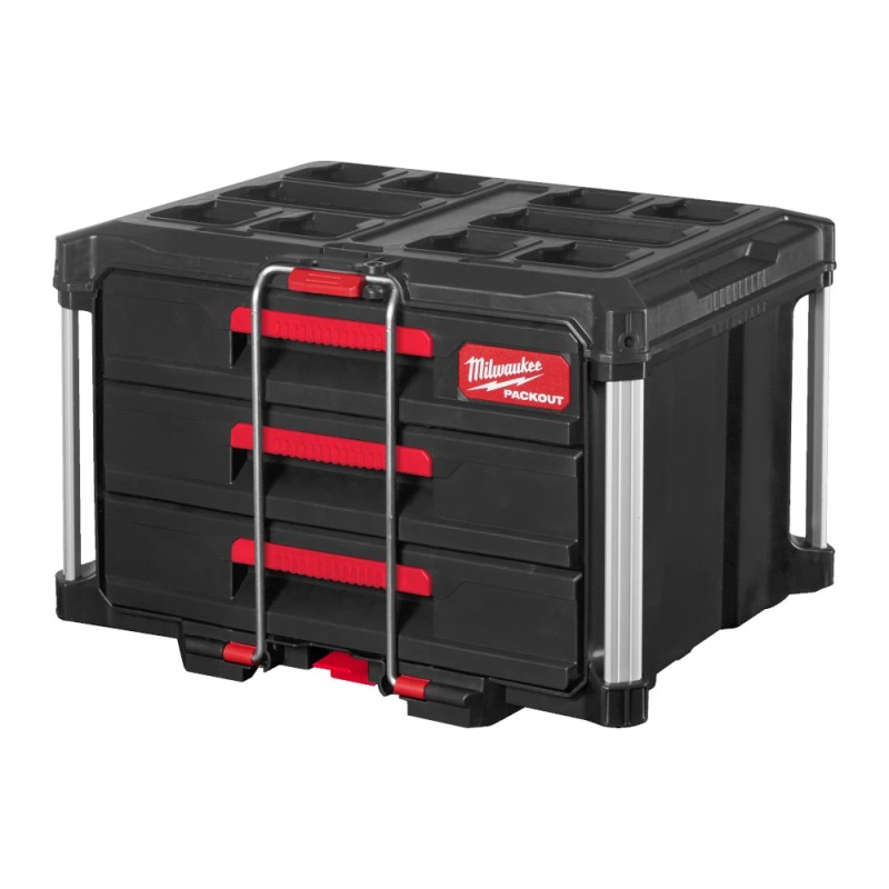 Skrzynia Milwaukee PACKOUT™ z 3 szufladami