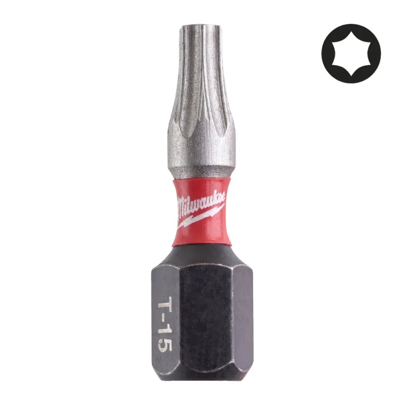 Zestaw bitów udarowych Milwaukee SHOCKWAVE™ IMPACT DUTY TX15 25mm 25szt