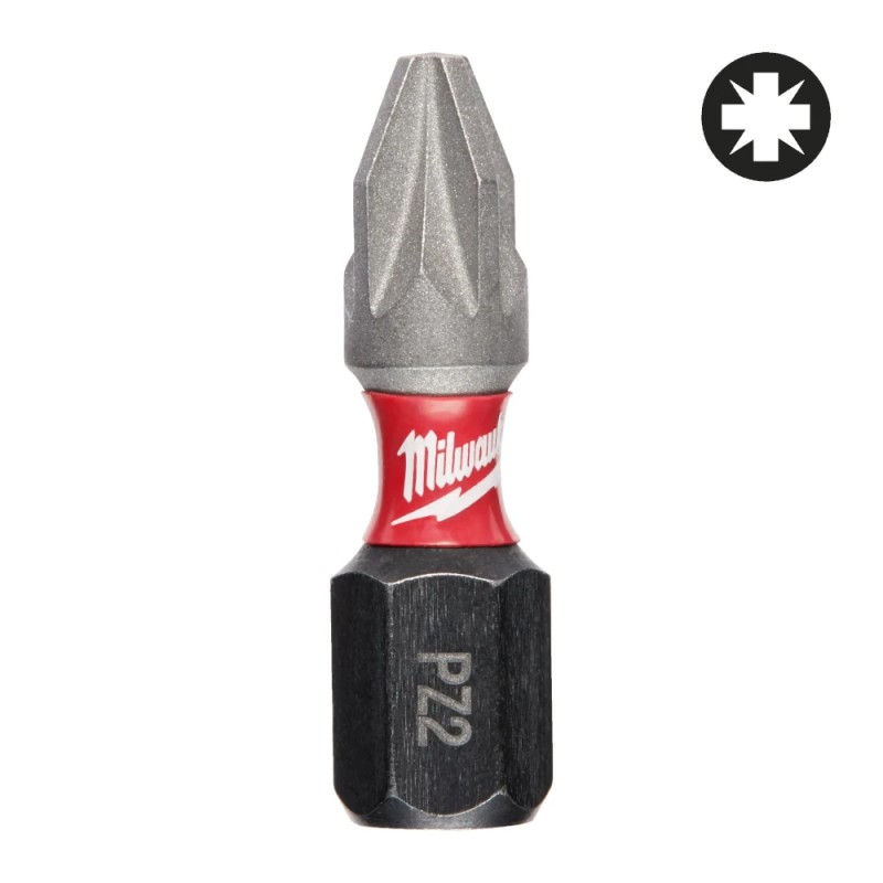 Bity udarowe Milwaukee Shockwave Impact Duty™ PZ2 25mm 2szt