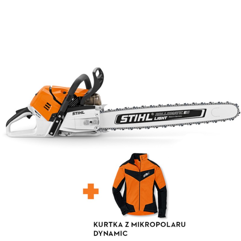 Pilarka spalinowa Stihl MS 500i W dł. prowadnicy 63 cm ES Light, 3/8" RS + kurtka Dynamic