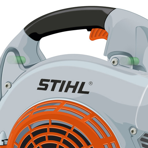 System antywibracyjny Stihl BG 86