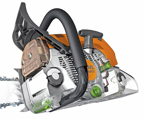 Stihl 291 - system antywibracyjny